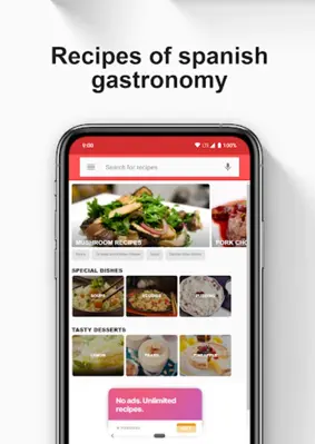 Spanish Recipes android App screenshot 10